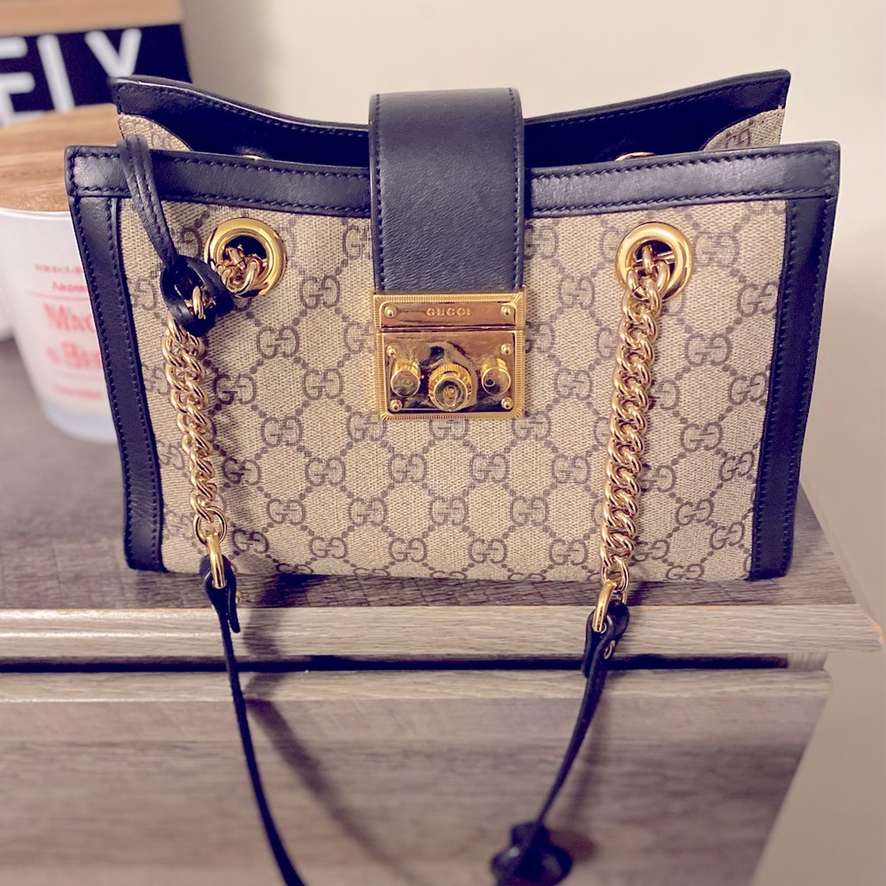 Padlock small GG shoulder bag
